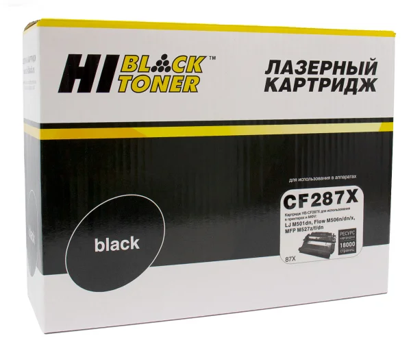 Упаковка картриджа Hi-Black HB-CF287X