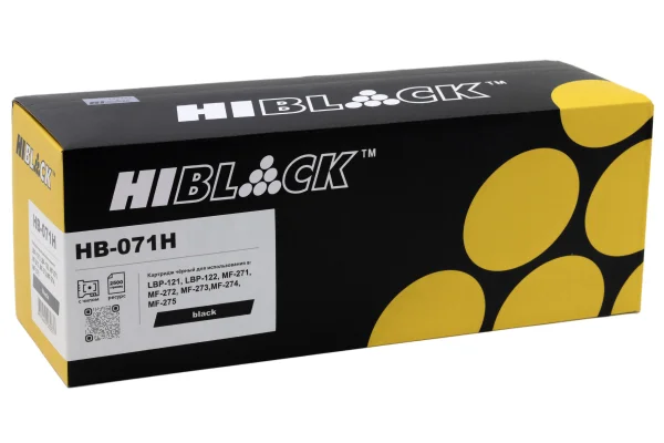 Упаковка картриджа Hi-Black HB-071H