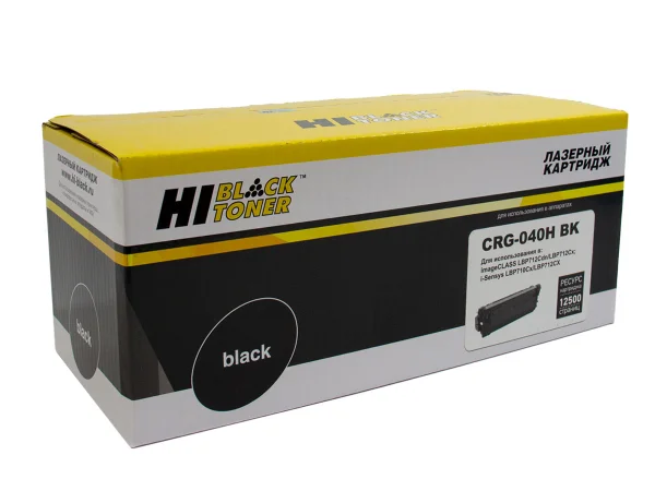 Упаковка картриджа Hi-Black HB-CRG-040H BK