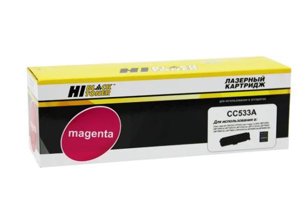 Упаковка картриджа Hi-Black HB-CC533A