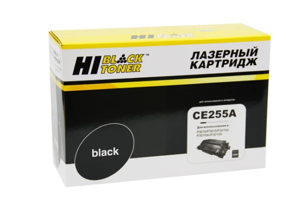 Упаковка картриджа Hi-Black HB-CE255A