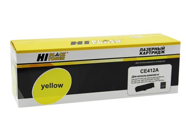 Упаковка картриджа Hi-Black HB-CE412A