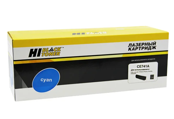 Упаковка картриджа Hi-Black HB-CE741A