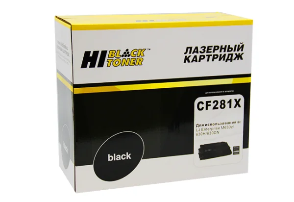 Упаковка картриджа Hi-Black HB-CF281X